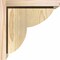 Ekena Millwork Crestline Rough Sawn Corbel w/Backplate, Douglas Fir, 8"W x 10"D x 10"H COR08X10X10CRE01RDF - alternate 3